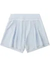 Low Classic Silk Shorts In Blue