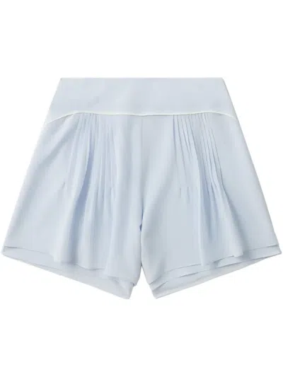 Low Classic Silk Shorts In Blue
