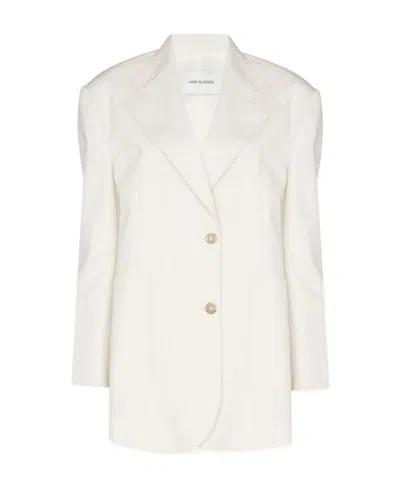 Low Classic Single-breasted Suit Jacket In White