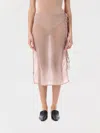 Low Classic Midi Skirt Button Loop