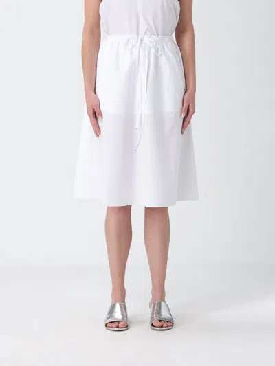 Low Classic Skirt Woman  In White
