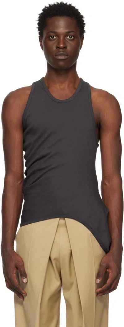 Low Classic Ssense Exclusive Gray Tank Top In Asphalt