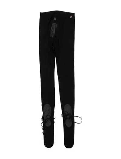Pre-owned Low Classic Straight Leg Pants In Black