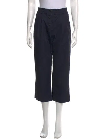 Pre-owned Low Classic Straight Leg Pants In Blue