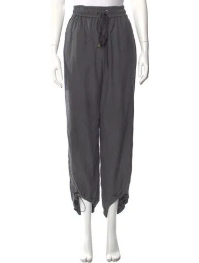 Pre-owned Low Classic Straight Leg Pants In Gray