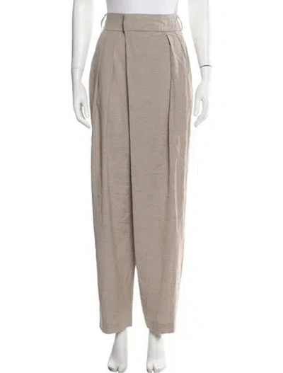 Pre-owned Low Classic Straight Leg Pants In Gray