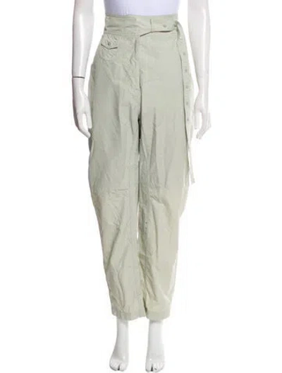 Pre-owned Low Classic Straight Leg Pants In Green