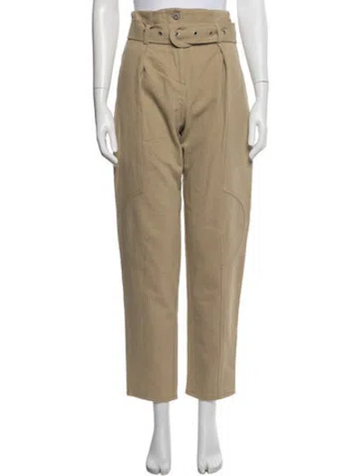 Pre-owned Low Classic Straight Leg Pants In Green