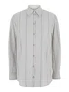 Low Classic Stripe Shirt With Button-down Front