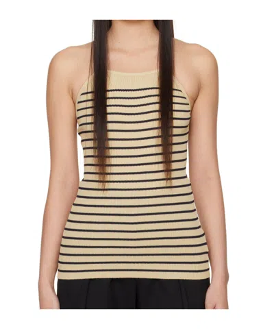 Low Classic Striped Knit Tank Top In Multicolor