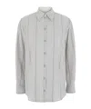 Low Classic Grey Regular Stripes Shirt In White