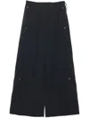 Low Classic Stud-embellished Trousers In Black
