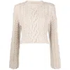 Low Classic Chunky-knit Wool Blend Jumper In Beige