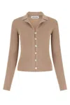 Low Classic Antiqued Pink Cotton Blend Cardigan In Beige O Tan