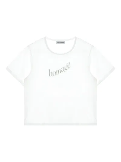 Low Classic Cropped T-shirt In 白色