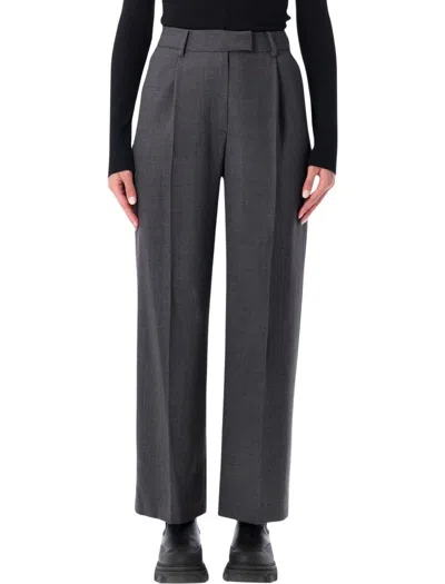 Low Classic Tailored Grey Pants In Gray