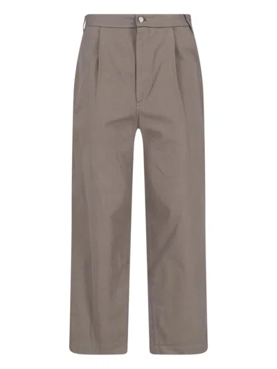 Low Classic Tailored Trousers In Brown