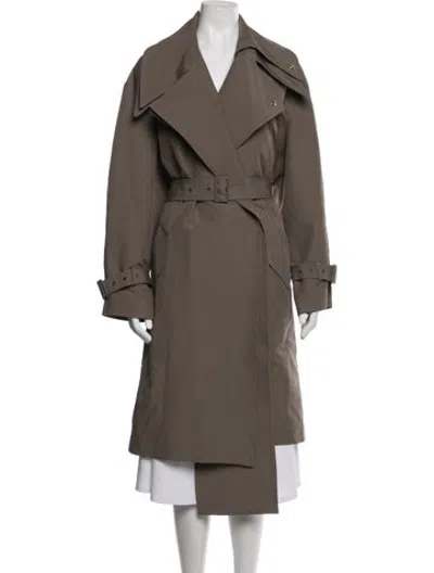 Pre-owned Low Classic Trench Coat In Grey