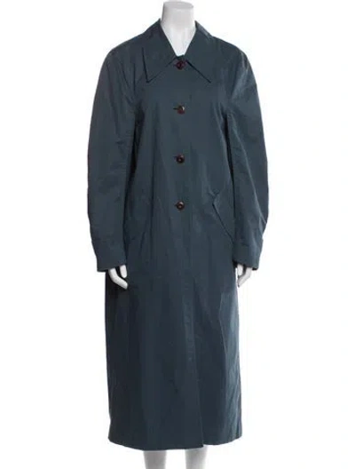Pre-owned Low Classic Trench Coat W/ Tags In Blue