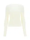 Low Classic Cut-out Detail Long-sleeve Top In White