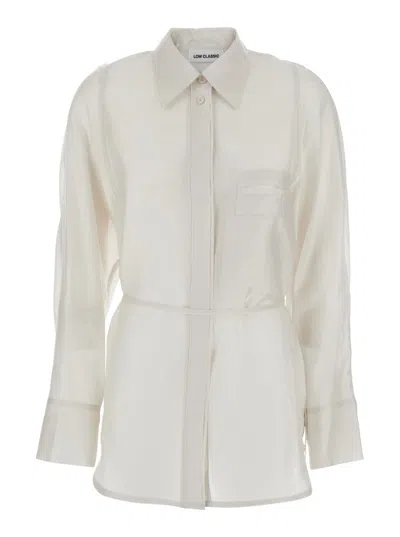 Low Classic White Tech Fabric Shirt