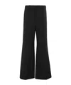 Low Classic Wide-leg Tailored Trousers In Black
