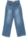Low Classic Wide-leg Jeans In Blue