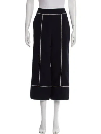 Pre-owned Low Classic Wide Leg Pants In Blue