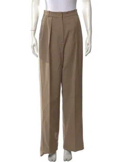 Pre-owned Low Classic Wide Leg Pants In Brown
