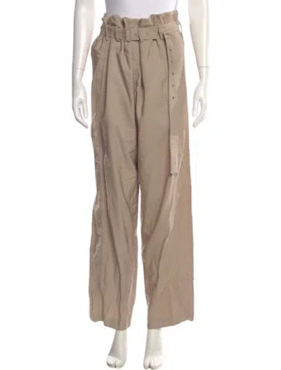 Pre-owned Low Classic Wide Leg Pants In Neutral