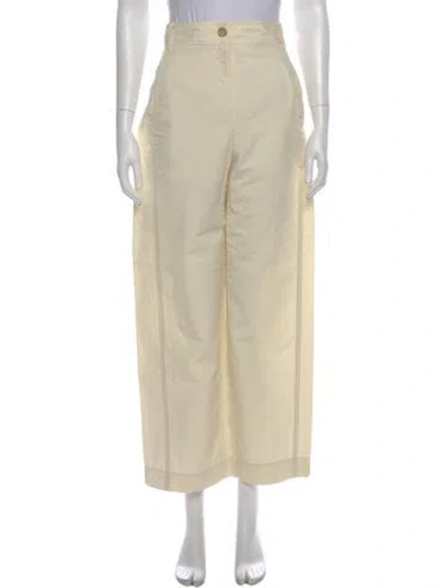 Pre-owned Low Classic Wide Leg Pants In Neutral