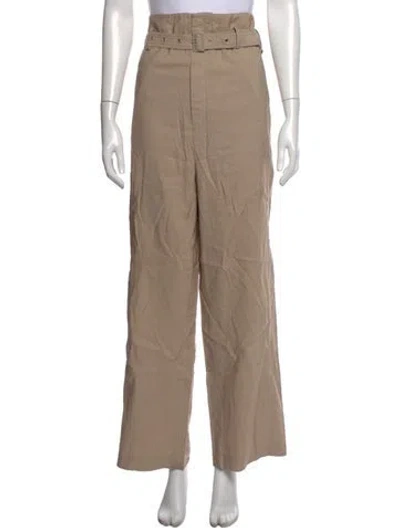 Pre-owned Low Classic Wide Leg Pants In Neutrals