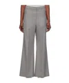 Low Classic Wide-leg Pressed And Sewn Casual Pants In Gray