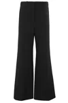 Low Classic Wide-leg Tailored Trousers In Black