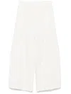 Low Classic Wide-leg Trousers In White