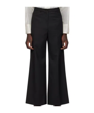 Low Classic Wide-leg Wide-leg Casual Pants In Black