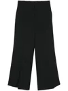 Low Classic Wide Trousers In Black