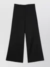 Low Classic Wide Wool Trouser Featuring Back Pockets In Multi