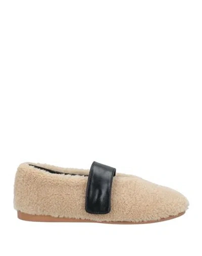 LOW CLASSIC LOW CLASSIC WOMAN BALLET FLATS BEIGE SIZE 7 POLYURETHANE