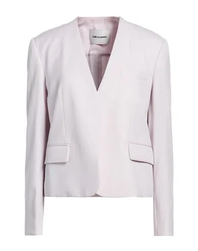 Low Classic Woman Blazer Lilac Size M Wool In Pink