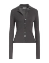 Low Classic Woman Cardigan Lead Size M Rayon, Nylon In Grey