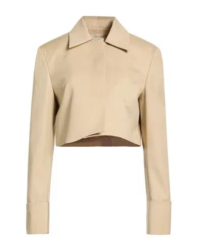 Low Classic Woman Jacket Beige Size L Wool In Nude