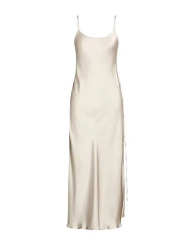 Low Classic Woman Maxi Dress Beige Size L Polyester In Brown