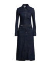 Low Classic Woman Midi Dress Blue Size L Cotton In Blue