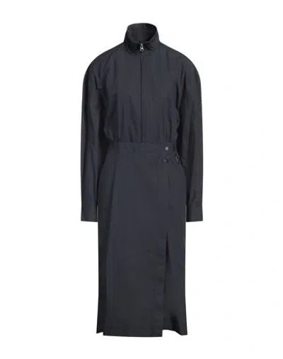 Low Classic Woman Midi Dress Midnight Blue Size L Cotton