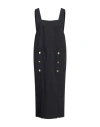 Low Classic Woman Midi Dress Midnight Blue Size M Polyester, Rayon, Polyurethane In Blue