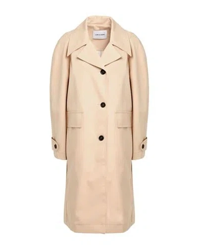 Low Classic Woman Overcoat & Trench Coat Beige Size M Polyester, Cotton