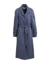 Low Classic Woman Overcoat & Trench Coat Lead Size M Polyester In Gray