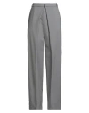 Low Classic Woman Pants Grey Size M Wool In Blue