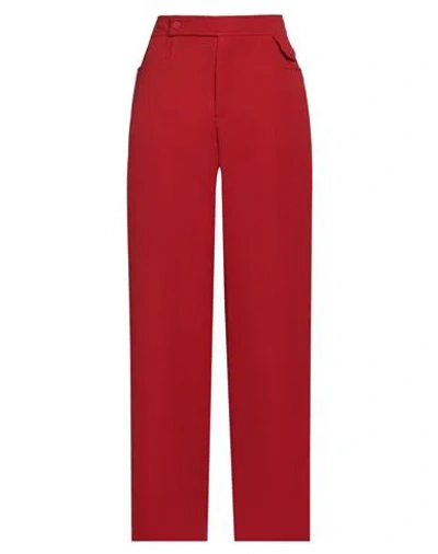 Low Classic Woman Pants Red Size M Polyester